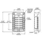 Blue Sea Systems 5034 ST Blade Fuse Block 12 Circuit, 100 Amps
