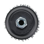 BHA 4" Abrasive Filament Nylon Bristle Cup Brush, 5/8-11 Threat Arbor - Gray (80 Grit)