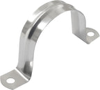 Hordion 10Pcs 2" Two Hole Strap U Bracket, M50 Rigid Pipe Strap Stainless Steel Conduit Clamp for Fixing Pipe