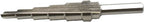 TEMO M35 Cobalt Step Drill Double Flute, 6 Size From 3/16 Inch To 1/2 Inch, 1/4 Inch Hex Shank