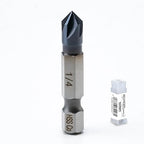 toolant 1/4" Noir-Ti Cobalt Countersink Drill Bit(Pro), Titanium Aluminum Nitride Coated with Quick Change Hex Shank