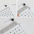 Peg Board, Heavy Duty Steel Organization Panels, Universal 1/8 and 1/4 Peg Board Accessories, Ideal for Garage Tool Storage, Pack of 4(White, 16X10.5)