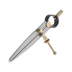 Spring Joint Caliper - [5 Inch] Carbon Steel Spring Divider Caliper with Brass Fulcrum for Metalworking Drawing Use, Flat Leg