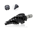 GSTK Pro Max 1/4" - 3/4" Four Spiral Flute Cobalt Step Drill Bit, Impact Ready, for Metal, Stainless Steel, Aluminum, Wood, Plastic with 1/4" Hex Shank