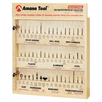 Amana Tool - AMS-CNC-52 - Master CNC Router Bit Collection, 52-Pcs 1/4" Shank