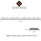 13 Inch Planer Blades Replacement for Ridgid R4330 R4331 TP1300LS AC20502 Thickness Planers Heat Treated Double Sided HSS Planer Knives, Set of 6