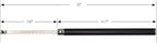 Carbide Tipped Woodturning Tools Wood Turning Tool Set of 3 with Interchangeable Handle for Wood Lathe, 3 Tools with aluminum alloy Grip Handle，Typ：AT03