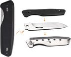 Roxon S502U Upgraded Phantasy Folding Pocket Knife, G10 handle Survival Gear Pocket Tool EDC Knife Replaceable Knife Blade with Pocket Clip for Camping Hiking