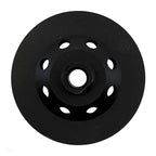 Benchmark Abrasives Grinding Wheels 4 1/2 Inch Threaded Swirly Turbo Diamond Cup Wheel with 5/8"-11 Arbor Hole for Masonry, Natural Stone, Concrete Grinding Wheel - Angle Grinder Attachments (4.5”)