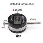 Digital Dial Indicator Electronic Dial Test Gauge 0.01mm/0.0005inch, 0-12.7mm，IP54 Waterproof and Dust Proof