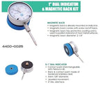 HHIP 4400-0025 1" Dial Indicator and Magnetic Back Set