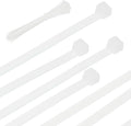 PATIKIL Cable Zip Ties 14 Inch, 100 Pcs Self-Locking Nylon Wire Tie Wraps Heavy Duty Cord Management with 50 lbs Tensile Strength for Indoor and Outdoor, White (0.2" W)