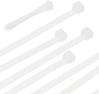 PATIKIL Cable Zip Ties 14 Inch, 100 Pcs Self-Locking Nylon Wire Tie Wraps Heavy Duty Cord Management with 50 lbs Tensile Strength for Indoor and Outdoor, White (0.2" W)