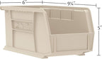 Akro-Mils 30237 AkroBins Plastic Hanging Stackable Storage Organizer Bins, 9-" x 6-" x 5-", Red, 12-Pack