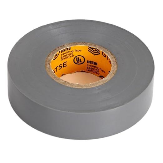 GTSE Gray Electrical Tape, 240 Rolls Bulk Box – Waterproof, Industrial Grade Vinyl, 3/4 in x 66ft– Strong Self-Adhesive Grey PVC Electric Tape for Wire Insulation, 7 Mil, 600V – UL/CSA Listed