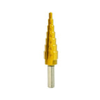 Titanium High Speed Steel Step Drill Bit Set - Unibit Step Drill Bit for Metal, Heavy Duty (1/8" to 1/2")