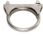Heavy Duty 2.75" (2 3/4 Inch) Universal Stainless Steel U-Bolts Clamps with Saddle Flange for Exhaust Tail Pipe