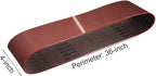 4 x 36 Inch Sanding Belt, 12 Pack 80 Grit 4x36 Aluminum Oxide Sanding belts (4x36 Inch, 80 Grit)