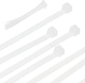 PATIKIL Cable Zip Ties 16 Inch, 100 Pcs Self-Locking Nylon Wire Tie Wraps Heavy Duty Cord Management with 50 lbs Tensile Strength for Indoor and Outdoor, White (0.2" W)