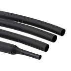 Heat Shrink Tubing, 3:1 Ratio Adhesive Lined Marine Grade Shrink Wrap Tubing,Industrial Heat Shrink Tube Electrical 3/8 inch Black,50 Feet Roll Black