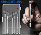 NINDEJIN 6PCS Precision Screwdriver Set, Flathead & Phillips Screw Repair Kit for Electronics & Small Items – Laptops, Watches, Phones, Computers, Doorbells, Toys, Glasses
