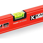 781 Genesis Magnetic Box Level - Features Horizontal Vial and Dual-View Plumb Site - VPA Certified - Aluminum - 24 Inch