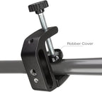 Universal C-Clamp Aluminum Support Clamp Desktop Mount Holder Stand with 1/4" and 3/8" Thread Black(1 Pc)
