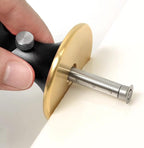 YOSELIN Dovetail Jig Wheel Marking Gauge - Adjustable Precision Wood Scribe Tool with Dual Scale (1/32" & 1mm), Multifunctional Linear & Arc Guide for Woodworking, Carpentry（Black）