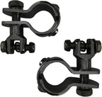 Motorcycle Footpegs 32mm Highway Crash Bar For Foot Peg Clamps Engine Guard Mounts Adapter For Fit Honda Suzuki Kawasaki Yamaha Harley Davidson, Black