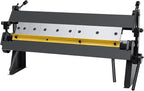 Sheet Metal Brake, 24 Inch W-2420A Industrial Desktop Pan Box Bending Brake with Handles, 0-135° Floor Standing Metal Bender, Industrial Bend Machine with Screw Rod for Copper Aluminum Plate