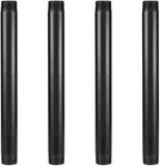 GeilSpace 1" × 12" Pre-Cut Black Metal Pipe, Industrial Steel Fits Standard One Inch Black Threaded Pipes and Fittings - Vintage DIY Industrial Shelving (1" × 12")