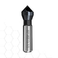 Countersink Drill Bit, TiAlN Coated M35 Cobalt 82 Degree Point Angle, 3/8" Round Shank, 1/2" Body Diameter Counter Sinker Drill Bits for Metal Wood Copper Plastic Resin