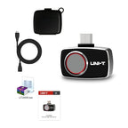 UNI-T Thermal Camera Android USB-C 256x192 IR High Resolution Infrared Cameras Thermal Imaging Camera for Smartphones, Thermal Imager 7 Palettes 25Hz Refresh Rate 49152 Pixels, Video Record, UTi260M