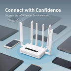 GL.iNet GL-X3000 (Spitz AX) Cellular Gateway 5G Router for House & RV, Wi-Fi 6, Detachable Antennas, Dual-SIM, T-Mobile & AT&T IoT Device Certified, Family/Rural Area/Road Trips (Free 10GB SIM Card)
