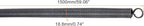 MECCANIXITY Spring Tube Bender OD 18.8mm/0.74" Steel Spring Pipe Bending Tubes 1500mm/59.06" Long for 3/4" PVC Pipe(ID 20mm) in Home Renovations,Electrician Wiring Bending(insert-pipe use)