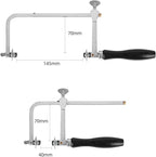 3 in 1 Jewelry Making Kit Jeweler's Saw Frame Adjustable with 144 Blades, Bench Pin Clamp Set V-Slot Workbench Wooden Jewelry Clamp Tool