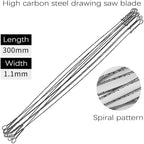 Coping Saw for Woodworking - with 20Pcs 360° Spiral Blades for Wood, Plastic, Rubber,Soft Metal | Essential Hand Saw for DIY Enthusiasts & Outdoor Use