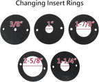 O'SKOOL Router Table Insert Ring Set for O'SKOOL Aluminum Router Table Insert Plate - 5 Pack