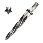 DKIBBITH 13/16" Bridge Construction Reamer Drill Bit, M2 HSS Taper Chucking Reamer for Steel Alloy Metal Wood Plastic, 1/2" Non-Slip Shank, 5-Spiral Flutes Car Reamer, to Align or Enlarge Holes, 21mm.