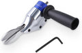 360° Pivoting Drill Metal Shear Attachment, Professional Power Tool Accessory for Cordless & Corded Drills, Heavy-Duty Metal Cutter for Iron, Aluminum & Copper Sheets with Adjustable Handle- B