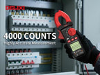 Digital Clamp Meter 4000 Counts Multimeter Tester, Professional 600A AC Current & Voltage Tester with Auto-Ranging, 600V AC/DC Voltage, Resistance, Continuity, Diode, NCV for Industrial and Home Use