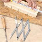 Center Finder,Picket Master Pro Center Finding Tool for Precise Measurements, 12 Point Center Finder Measuring Tool,Woodworking Center Finding,Pipe Metal Equal Space Divider