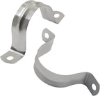 Hordion 10Pcs 1-9/16" Two Hole Strap U Bracket, M40 Rigid Pipe Strap Stainless Steel Conduit Clamp for Fixing Pipe