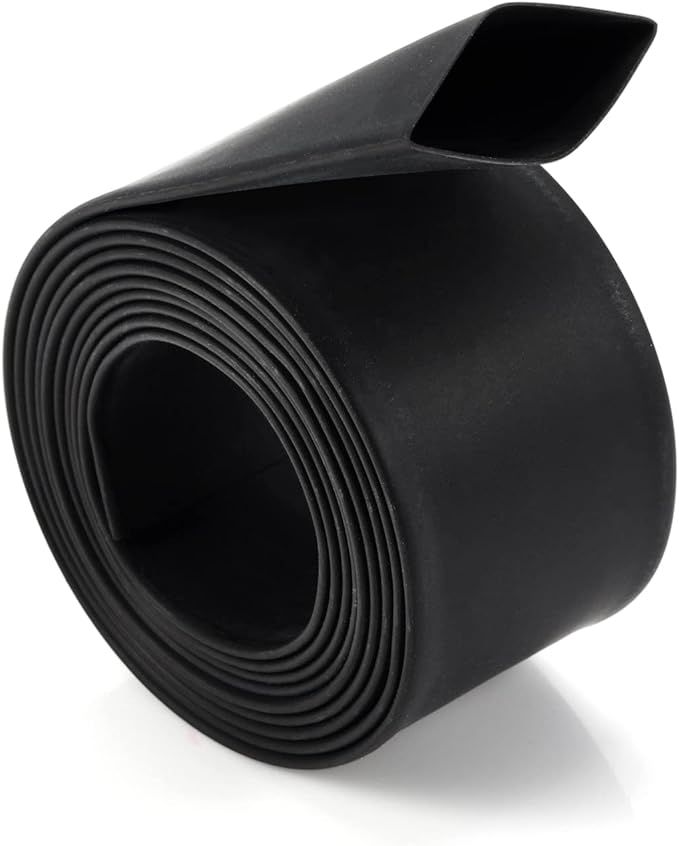 Chanzon 2:1 Ratio 9/16" (14mm) Heat Shrink Tubing 3.3Ft Roll (1M Total Length) Black Polyolefin Sleeving Wrap Shrinking 2 to 1 1pcs