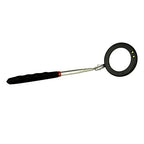 Telescoping Inspection Circular 360 Mirror with 2 LED Light Mirror and Mirror on a Stick and Extendable Mechanic Tool for Automotive Flexible Circular Mirror Diabetic Mirror for feet