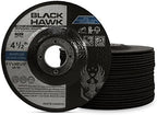 BHA Metal and Stainless Steel Depressed Center Cut Off Wheels for Angle Grinders, 4.5” x .045” x 7/8” - 25 Pack