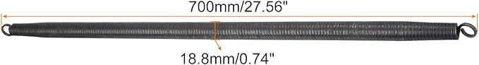 MECCANIXITY Spring Tube Bender OD 18.8mm/0.74" Steel Spring Pipe Bending Tubes 700mm/27.56" Long for 3/4" PVC Pipe(ID 20mm) in Home Renovations,Electrician Wiring Bending Pipe(insert-pipe use)