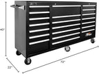Homak H2PRO Series 72-Inch 21-Drawer Rolling Cabinet