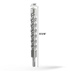 CSOOM SDS Plus Rotary Hammer Drill Bit 7/8"x12.2", Professional Concrete Drill Bit for Concrete, Brick, Stone and Cement Walls