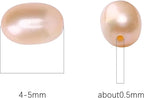 Natural Pearl Beads Rice 4-5mm Pink Freshwater Cultured Loose Gemstone Beads for DIY Jewelry Making 13.8''/Strand HQ